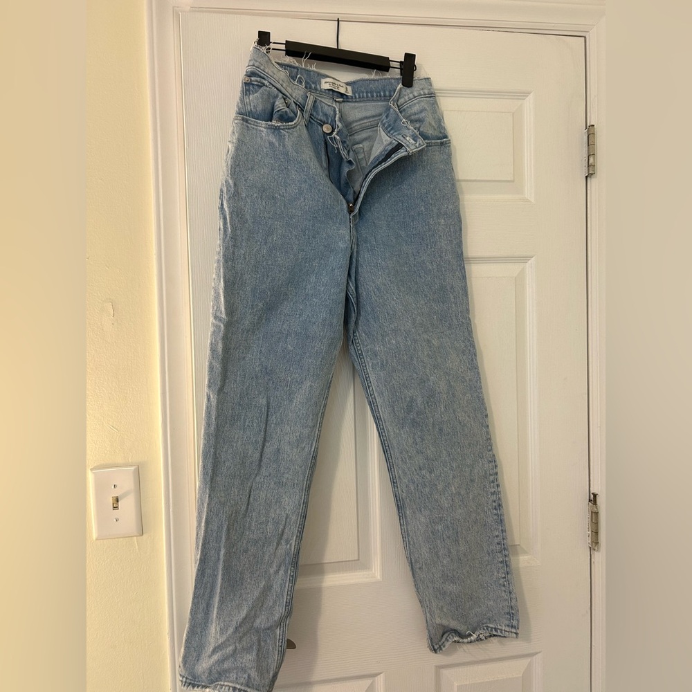 Abercrombie & Fitch Curve Love The ‘90s Straight Ultra High Rise Size 30/10R